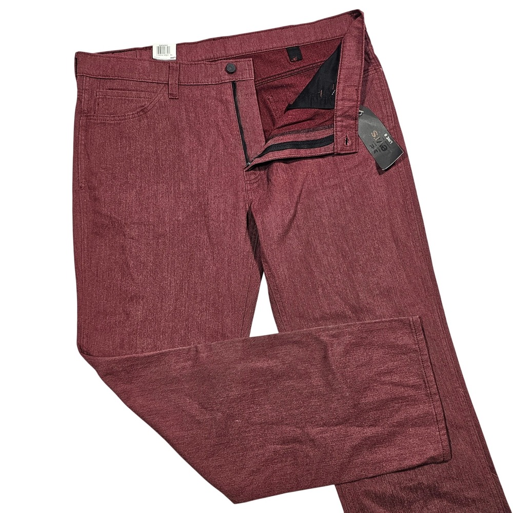 Levi's 541 Athletic Jeans Mens 38x31 Burgundy Red Twill Tapered Lightweight NEW